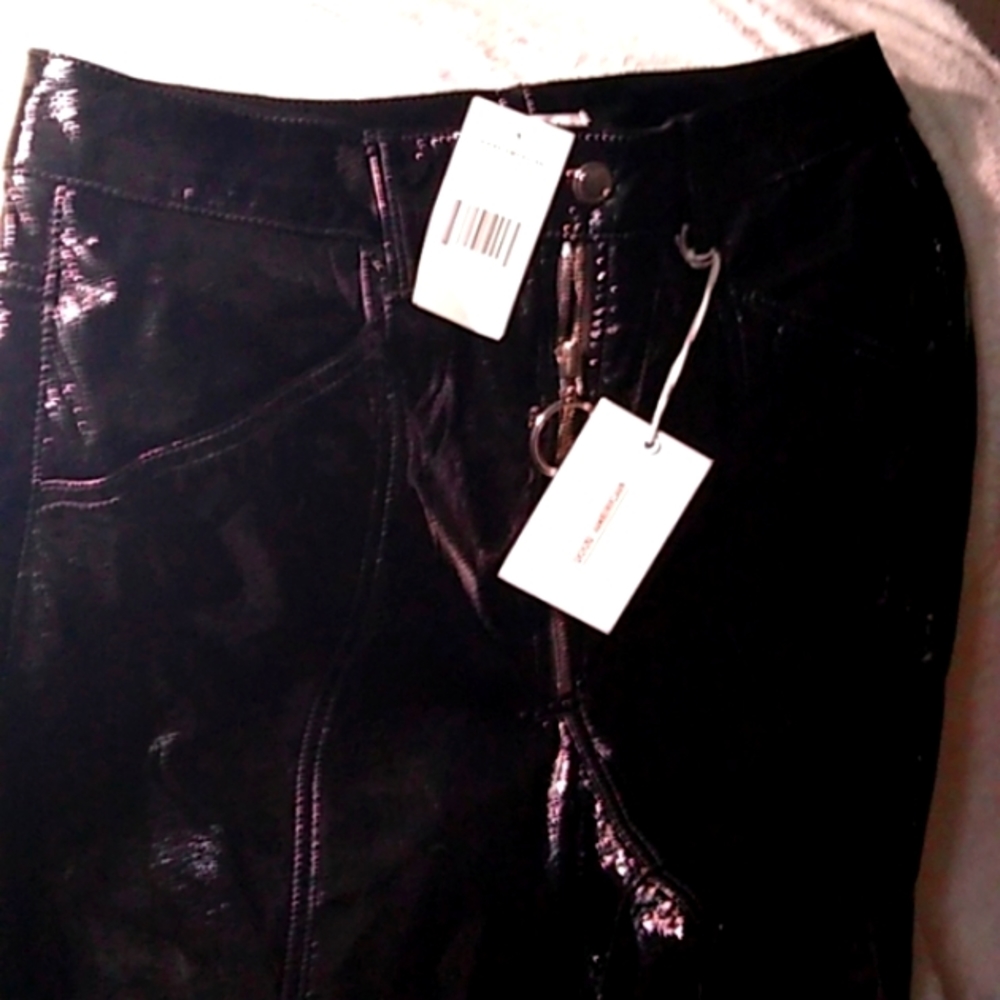 Good American -Genuine  pleather, vinyl